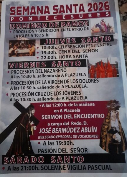 Programa Semana Santa 2026 Pontecesures