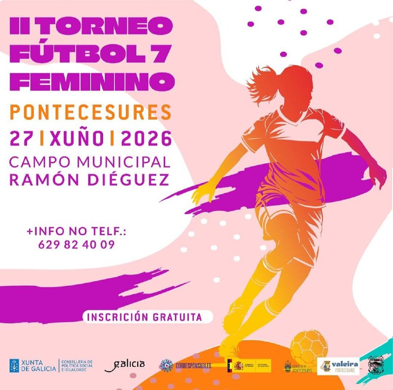 Cartel II Torneo Fútbol 7 Feminino Pontecesures 2026
